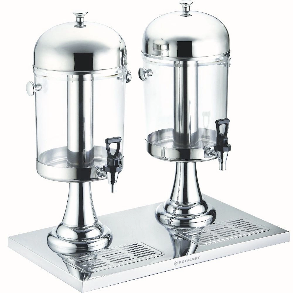 Dávkovač na džus dvojitý z polykarbonátu 2x8 l | FORGAST FG03228V1